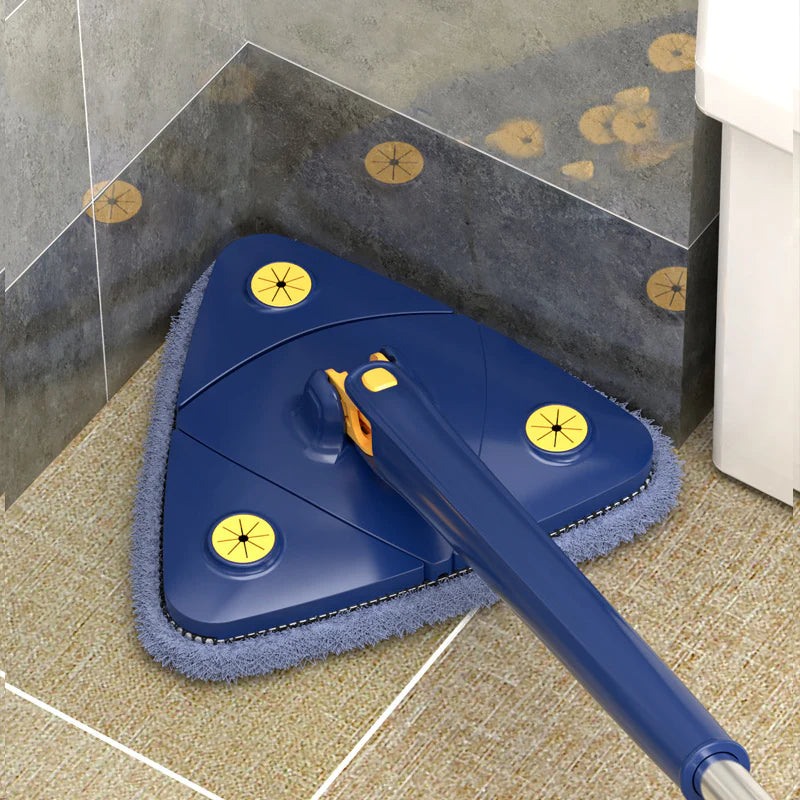 Kit de lavage sol/Balais laveurs Balayage rotatif simple d'acier inoxydable  décontamination forte de haute qualité de balai de plancher de 360 ​​degrés  Nettoyage de Sol Rotatif pour la Maison avec : 